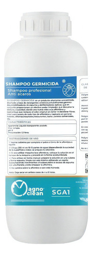 Shampoo Profesional Anti Ácaros - 1 Litro - Magno Clean