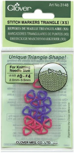 Clover 3148 Stitch Markers Triangle Xs