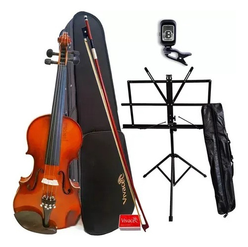 Violino 4/4 Vivace Be44 Kit + Estante + Afinador