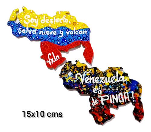 Tricolor Venezuela Imanes Decorativos Mapas  Por Unidad