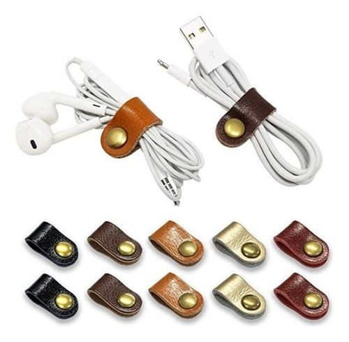 . 2024 10 Correas Universales De Cuero For Auriculares,