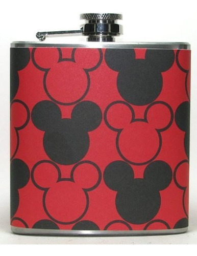 Petaca Licorera Diseño Orejas De Mickey Mouse Disney  6 oz