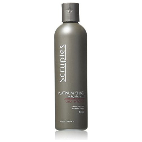 Escrúpulos Platinum Shine Champú, 8,5 Onza Líquida