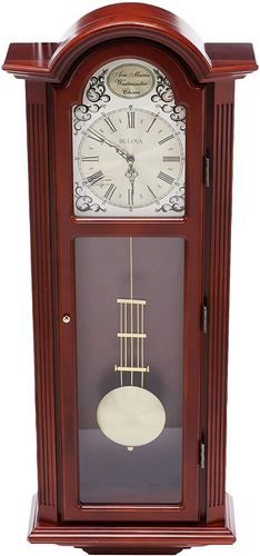 Imagen 3 de 6 de Reloj Bulova Clocks De Pared Vintage Con Pendulo C3381 Full
