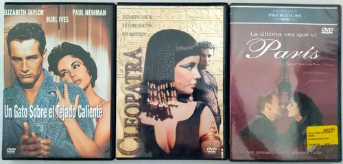 Elizabeth Taylor Dvd Cleopatra Gato Tejado Caliente París 