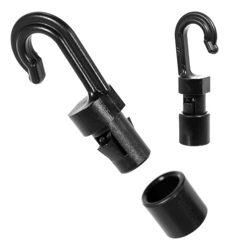 Cuerda Elástica De Choque Negro Para Cuerda De 1/4 Y 3/16 Pu