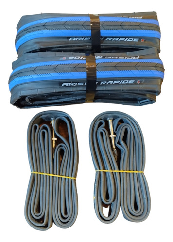 Kit Cubiertas Ruta Kevlar Arisun Rapide 700x23 + 2 Cámaras