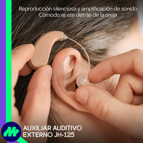 Audífono Amplificador Auxiliar Auditivo Sordera Amplificación Silenciosa Rango de Frecuencia 950Hz-3500Hz Baja distorsión