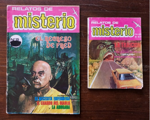 Relatos De Misterio Comics Números 5 Y 28 Editorial Gaviota