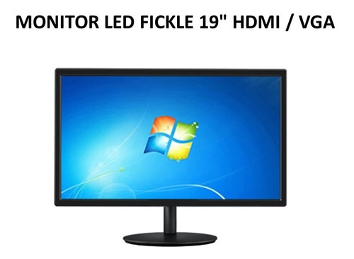 Monitor Led Fickle 19  Hdmi / Vga