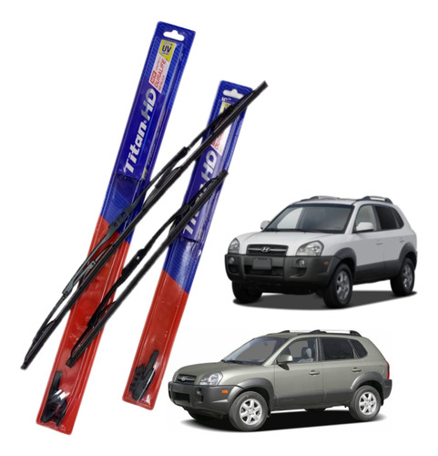 Plumilla Titan Hd Metalica Para Hyundai Tucson 2006-2010