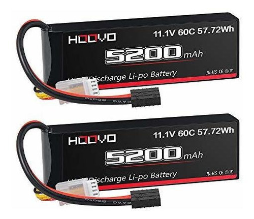 2 Baterias Lipo 11.1v 5200mah 60c 3s Hoovo