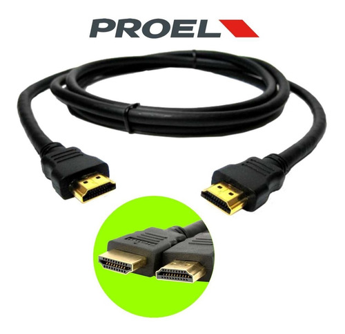 Cable Hdmi De Alta Definicion Full 1080p Proel 3 M Envio