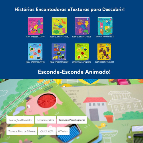 Esconde-esconde Animado! Toque & Sinta:cinco Ursinhos Fofos, De Mammoth World. Editorial Todolivro, Capa Mole Em Português