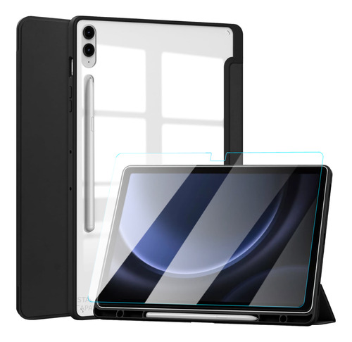 Case Acrílico Para Galaxy Tab S9 Fe+ X610 + Película Vidro