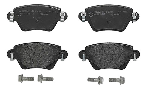 Set-4 Balatas Traseras Ford Mondeo 2.0l L4 01-04 Brembo