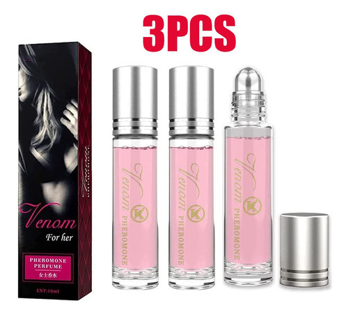 Aceite De Feromonas Perfumadas Enrollables Para Mujer, 3 Uni