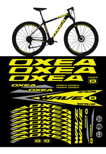 Kit Calcos Completo Bicicleta Oxea Wave