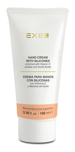 Crema De Manos C/ Silicona Vitamina E Manteca De Karite Exel