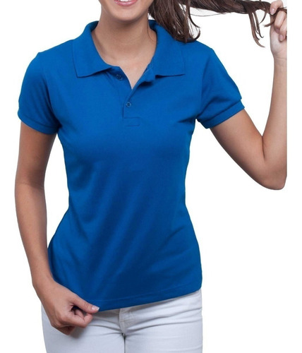 camisa polo basica feminina