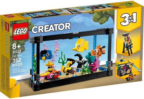 Lego 31122 Acuario Pecera Creator 3 En 1 Fish Tank Bloques Cantidad De Piezas 352