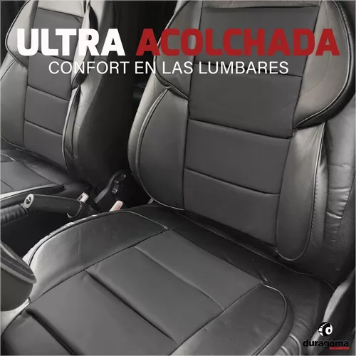 Funda Cubre Asiento Auto Cuerina Super Acolchada Riñonera