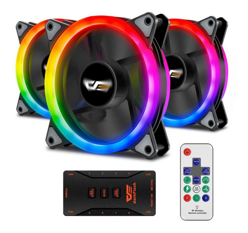 Case Fan Rgb Darkflash Aurora Dr12 3in1 Pro 120mm Argb X3
