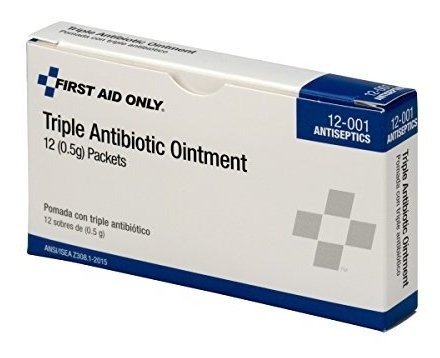 Primeros Auxilios Sólo 12-001 Triple Ungüento Antibiótico Pa