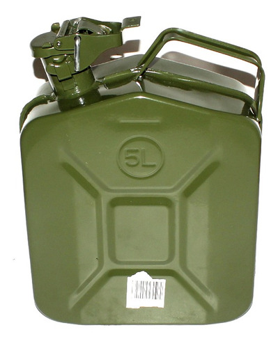 Bidon Metalico 5 Litros Tipo Militar