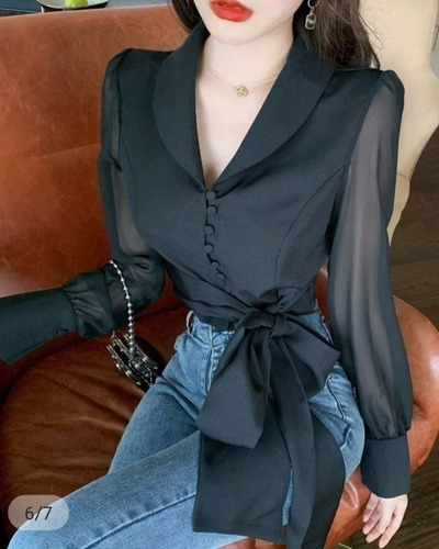 Camisa Elegante Negra