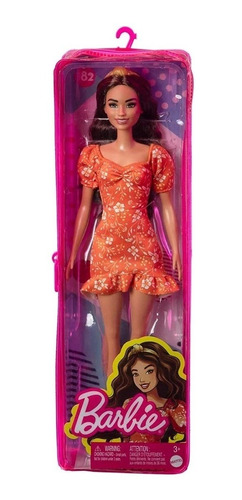 Boneca Barbie Fashionista Doll Look Modelo 182 Mattel Fbr37
