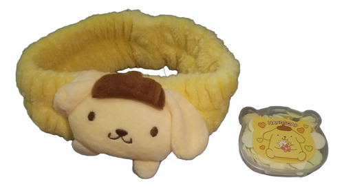 Diadema De Maquillaje Mas Láminas Jabón Kuromi Pompompurin Amarillo Pompompurin