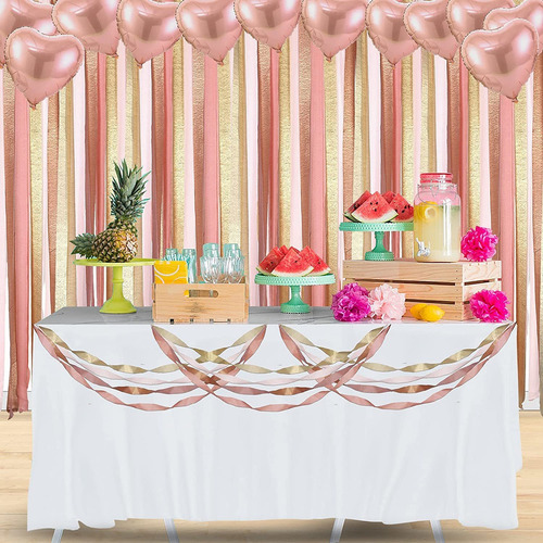 12 Rollos Serpentinas Decoraciones De Fiesta Borlas De Papel