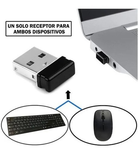 Combo Teclado Y Mouse Inalambricos Philips C501 Pc Notebook