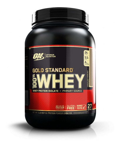 ¡Whey Protein Gold Standard Optimum, 907 g, sabor gourmet! ¡Sabor a chocolate y avel