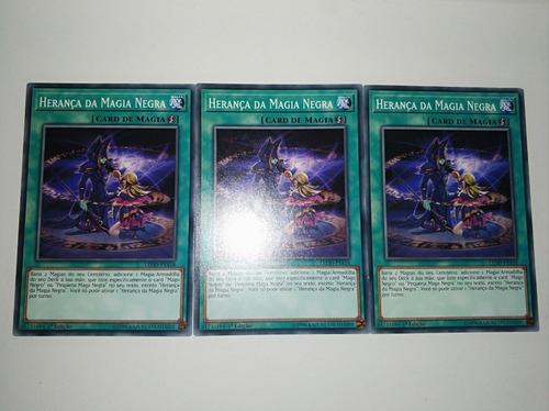 Yugioh - 3x Dark Magic Inheritance Comum Em Português