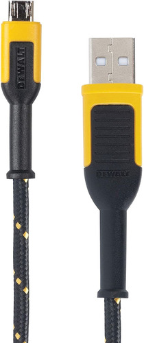 Dewalt - Cable Trenzado Reforzado Para Micro Usb, 6 Pies, Ne