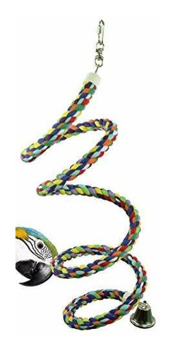 Bonka Bird Toys Cuerda Boing Coil Swing Bird Toy Loro Jaula