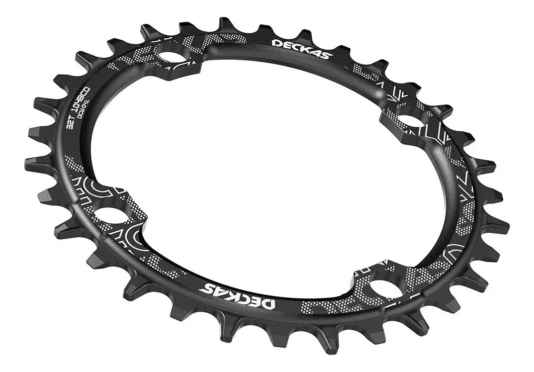 Coroa Única Bike Bcd 96 Assimetrica Narrow Wide Deore Xt Slx Cor Preta 32 dentes