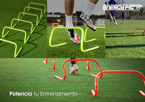 Imagen 6 de 10 de Kit Entrenamiento Futbol Conos Vallas Aros Escalera 31 Unida