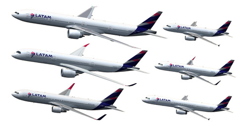Pintura De Avião Fsx - Frota Latam Brasil Completa