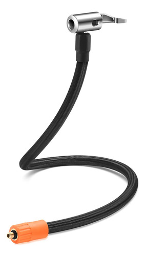 Manguera De Inflado De Neumáticos De 61 Cm Con Botón De Libe