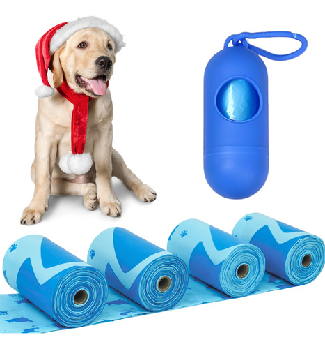 Kit Suporte Saquinhos Cata Caca Lixo Pet Com 2 Refis Passeio