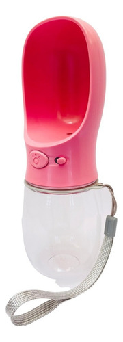Dogberto botella de agua para perros bebedero rosa seguro anti fugas 300ml