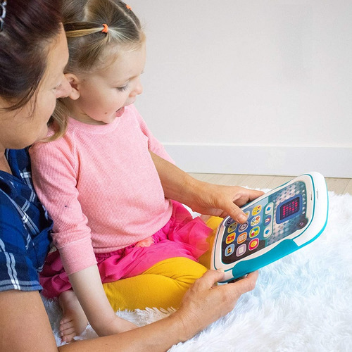 Consola Juego Juguete Que Enseña Hablar A Los Bebes Niños Color Celeste Multicolor