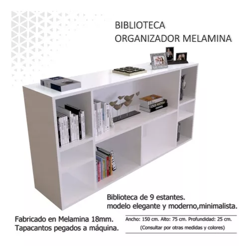 Organizador De Juguetes Y Biblioteca En Melamina 150cm GENERICO