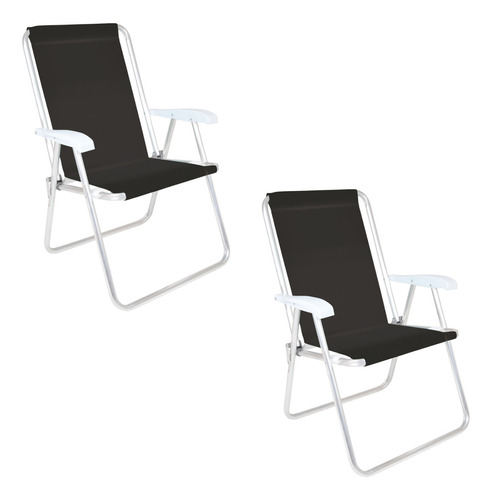 Silla Sillon X 2 Unid Aluminio Playa Reforzado Camping