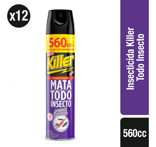 Killer Pack 12x Todo Insecto 560cc