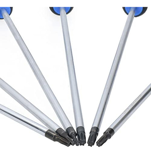 Juego De Destornilladores Extra Largos Torx T10 T30 6 Piezas