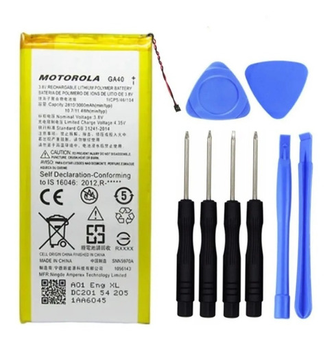 Imagem 1 de 2 de Kit De Ferramentas + Bateria Ga40 Moto G4 Normal E G4 Plus